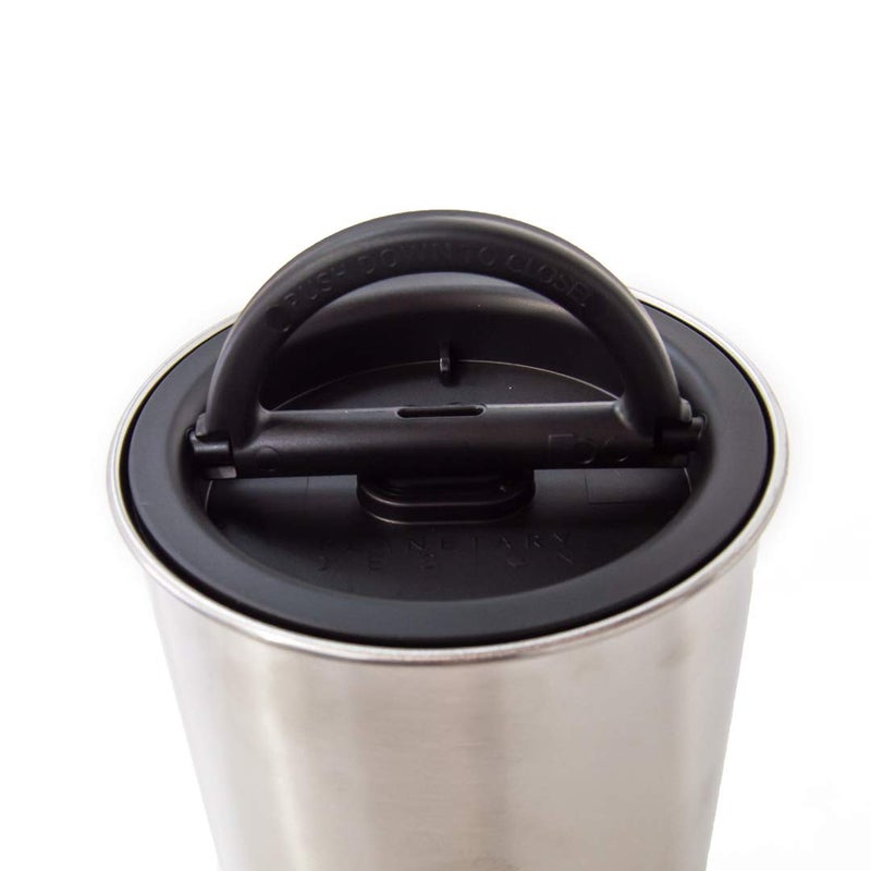 Planetary Design Airscape Stainless Steel Coffee Canister | Food Storage Container | US Patented Inner Plunger Lid REMOVES Excess Oxygen | Don't Buy airtight, Buy AIR-Less | (Medium, Brushed Copper) - Image 5